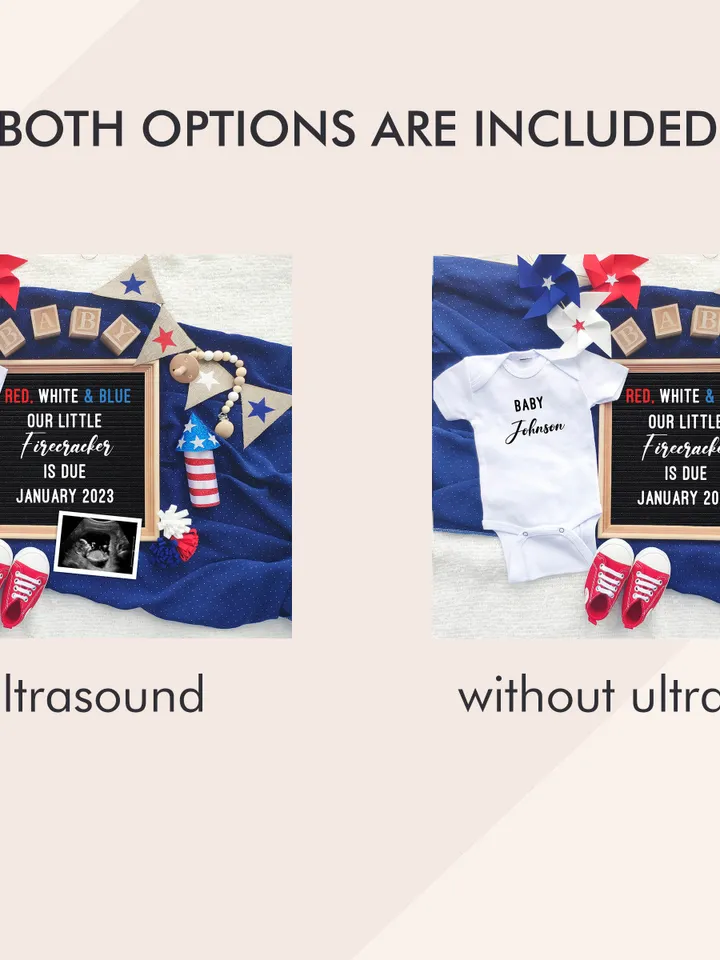 4th of July Pregnancy Announcement digital, 4th of July Baby Announcement, Firecracker Pregnancy Announcement, Editable Digital Template