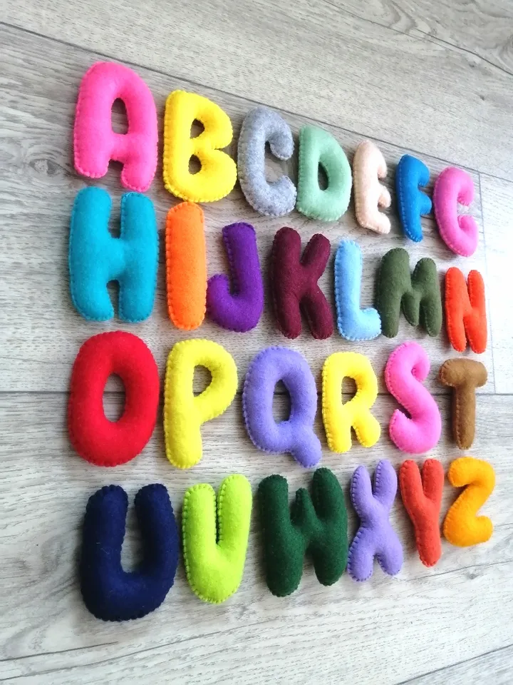 Huge 52 letter English alphabet for preschool children and homeschooling