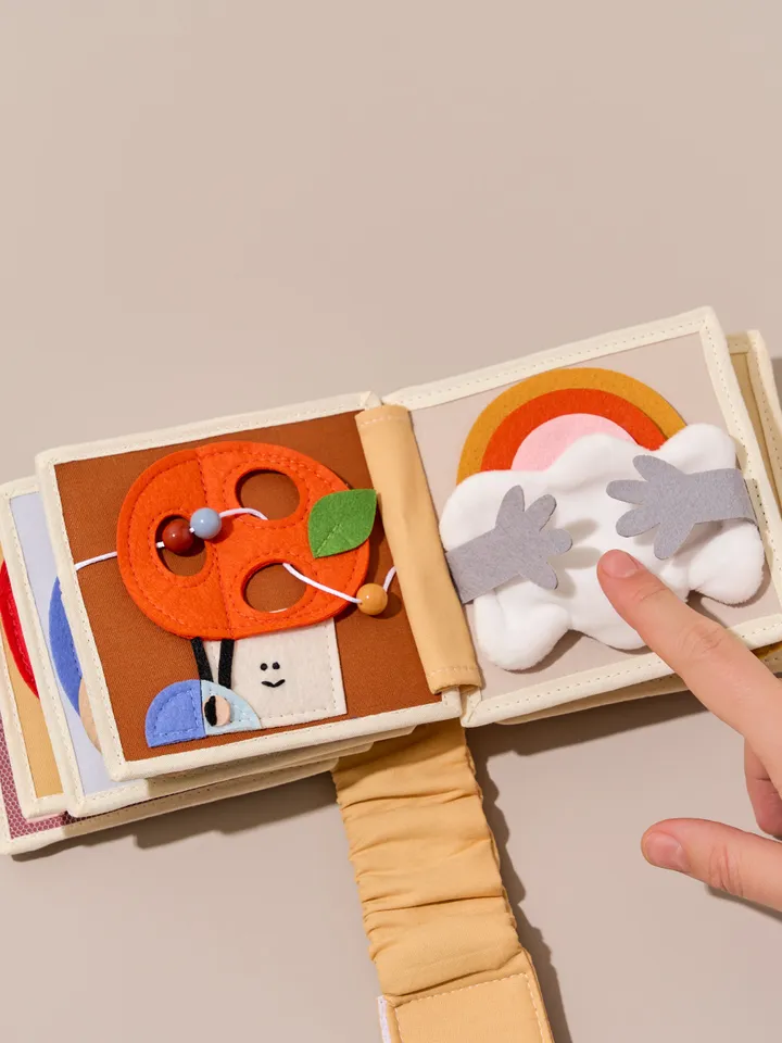 Quiet Book for Babies 6-9-12 months, Soft Felt Busy Book for 1st Year, Perfect for Developing Fine Motor Skills, Christmas baby Gift