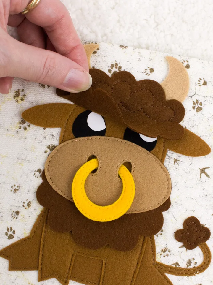 Bull - Felt Applique - Sewing Pattern