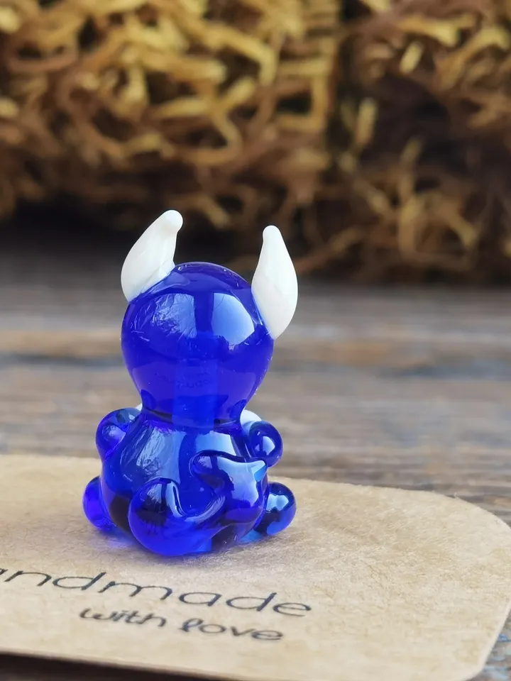 EVIL EYE monster figurine Tiny monster miniature glass monster figurine monster sculpture for terrarium decoration or fairy garden decor