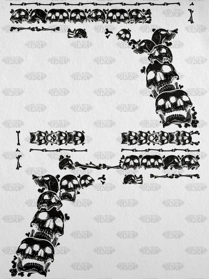 VECTOR DESIGN Glock 17 gen 4 Skulls and bones