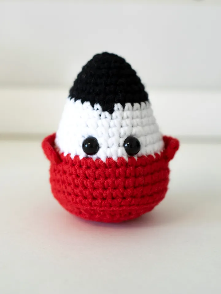 Vampire miniature candy corn monster for Halloween, stuffed toys bowl fillers, creepy cute season vibe, table decor