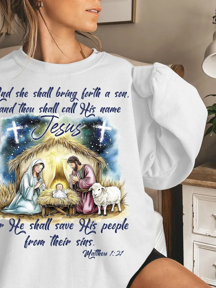 Jesus Christmas PNG, She Shall Bring Forth a Son PNG, O Come Let Us Adore Him, Nativity Scene PNG, Christian Christmas Png, Coquette bow png