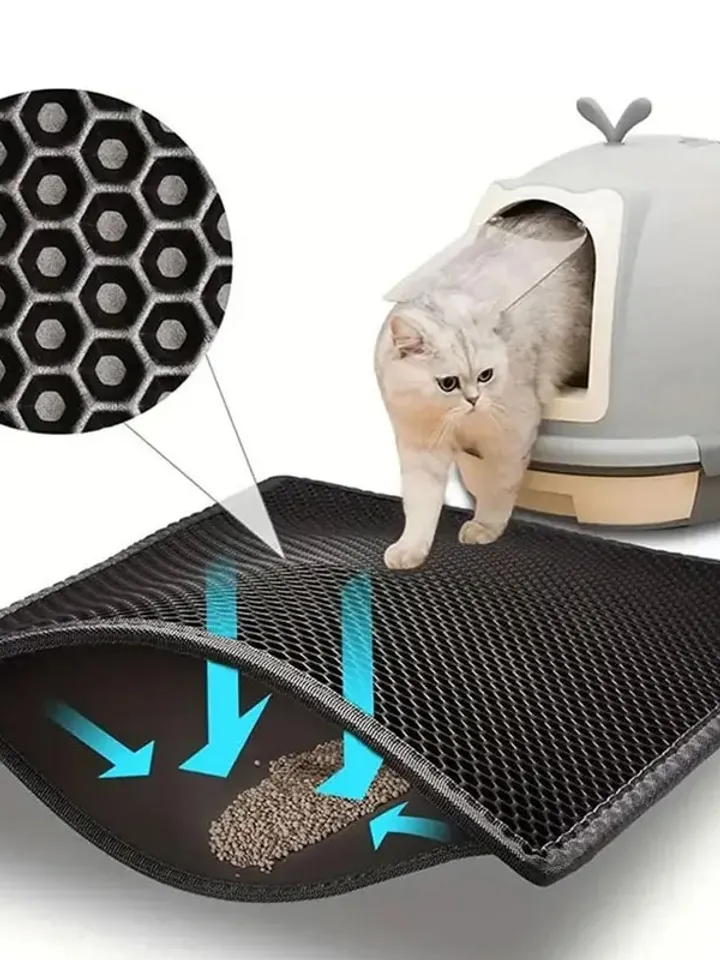 pet litter mat traps