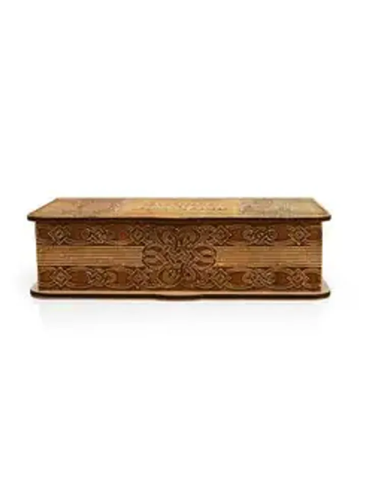 Wooden gift money box bill holder