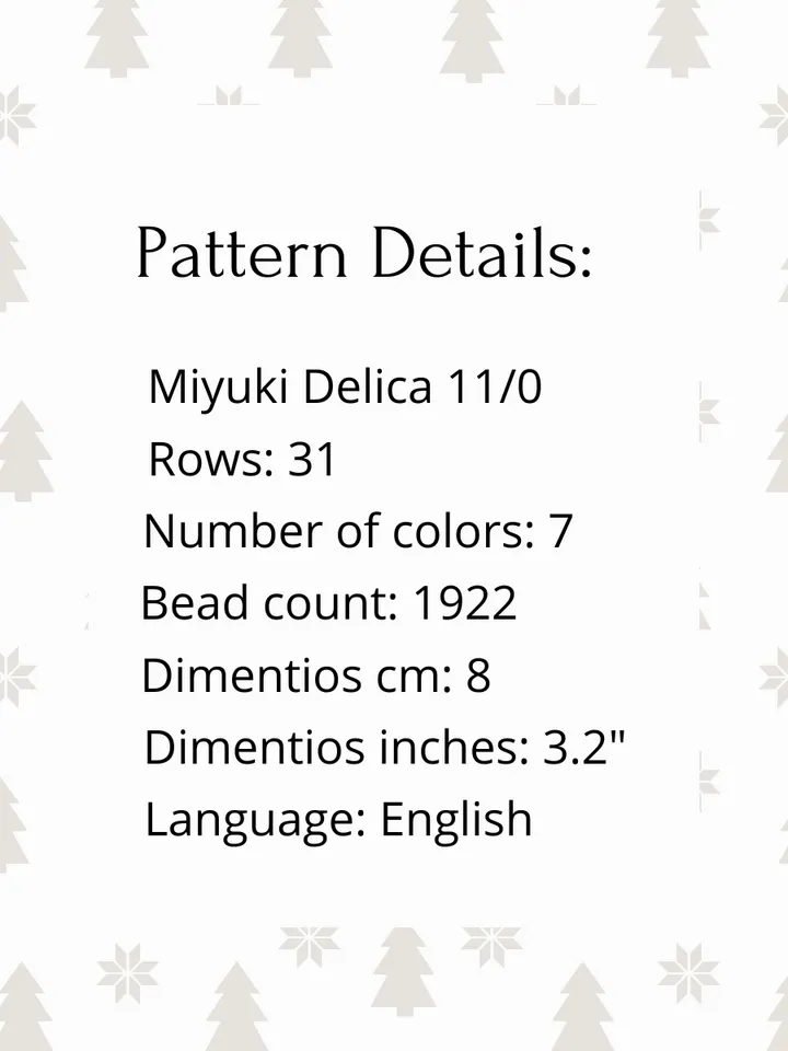 Poinsettia Peyote Pod, Beading Pattern, Flower Christmas Ornament