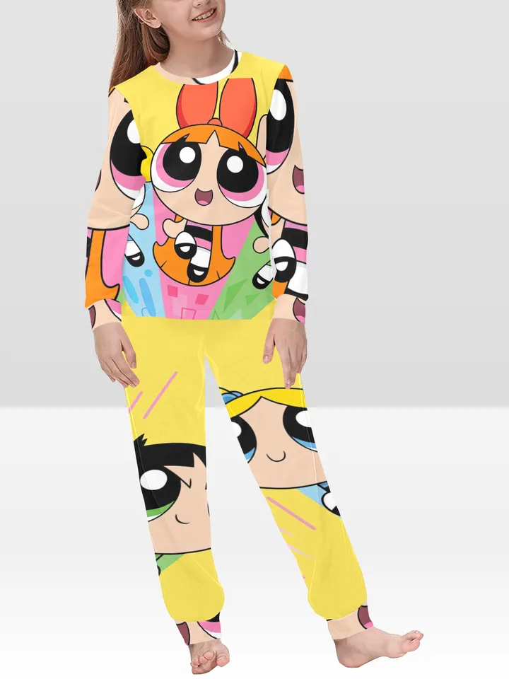 Power Puff Girls kids Pajamas Set, PJ Set pajama loungewear sleepwear