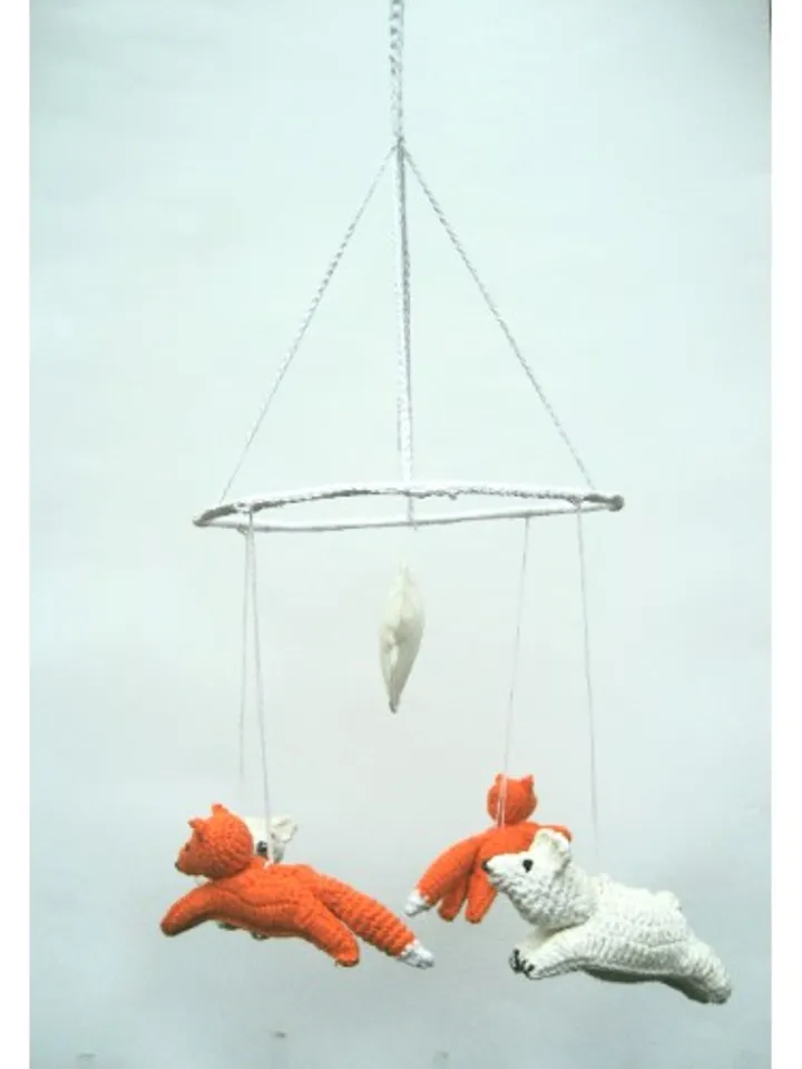 Foxes and bears mobile, Baby mobile, animal mobile, ZOO mobile, forest mobile, Thebabemuse