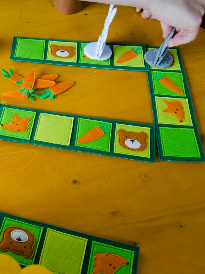 Board game from felt for kids