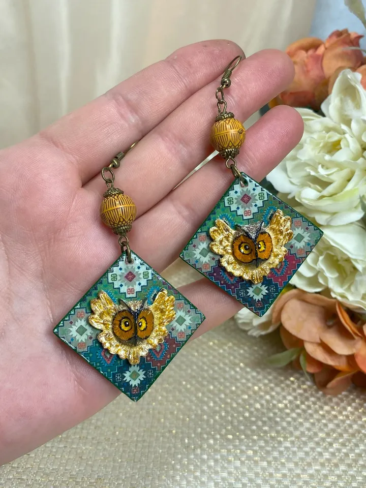 Designer handmade earrings.