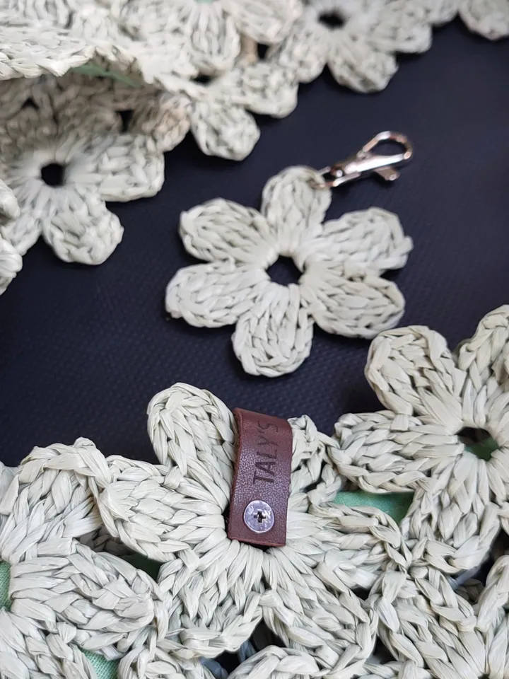 Pistachio Raffia Crochet Bag - Large Boho Purse for Women