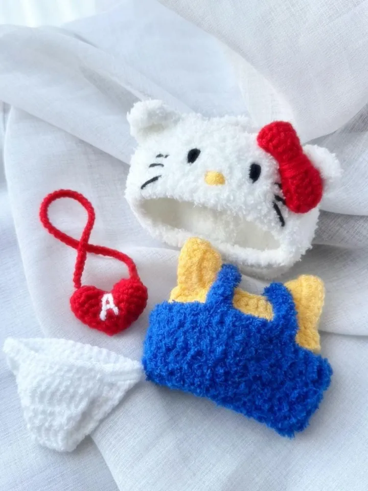 Labubu Crochet Clothes Pattern – Amigurumi Doll Outfit PDF – Cute Plush Costume Set –Labubu Accessories Pattern, Fits Labubu Gen 1/2/3