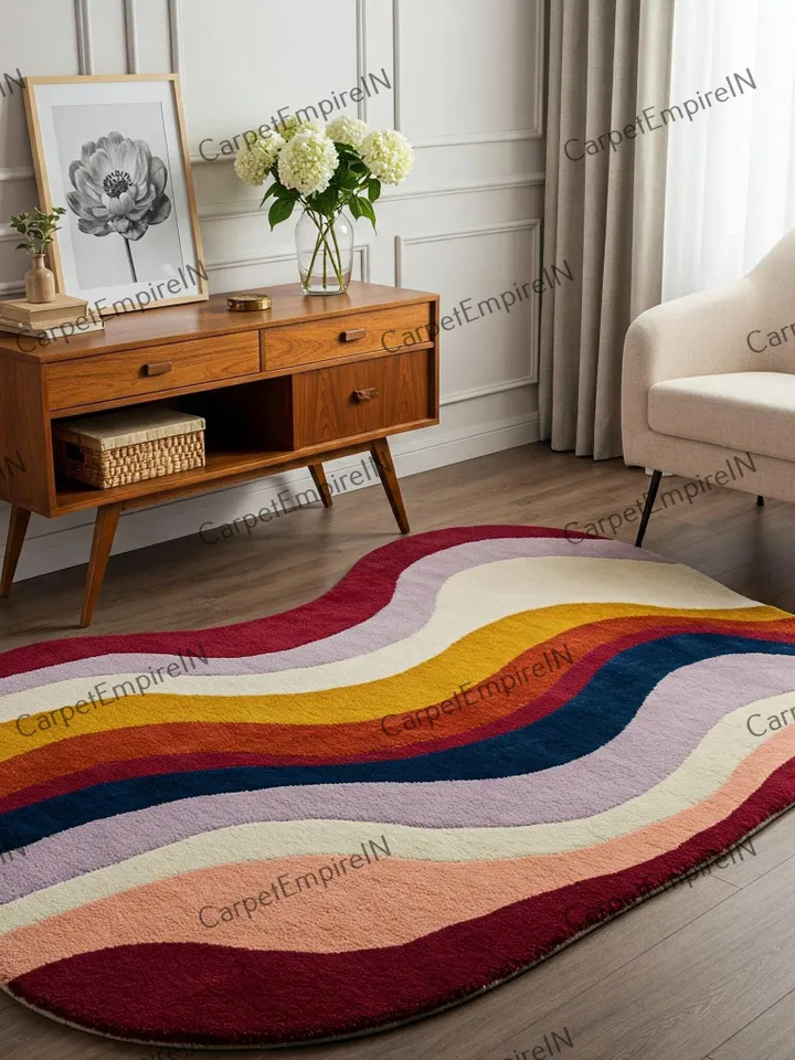 8x10 Irregular rug, handmade layered rug, personalized gift, housewarming gift, living room rugs, kids' rugs, custom rug, 2x3, 4x6, 5x7, 6x9