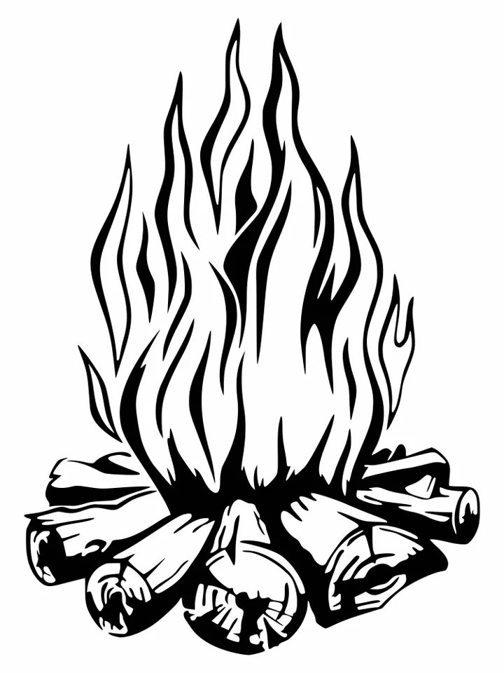 Campfire Svg, Campfire Cricut, Flames Svg, Camping Svg, Outdoor Campfire Svg, Camping Crew Svg, Bonfire SVG, Flame svg