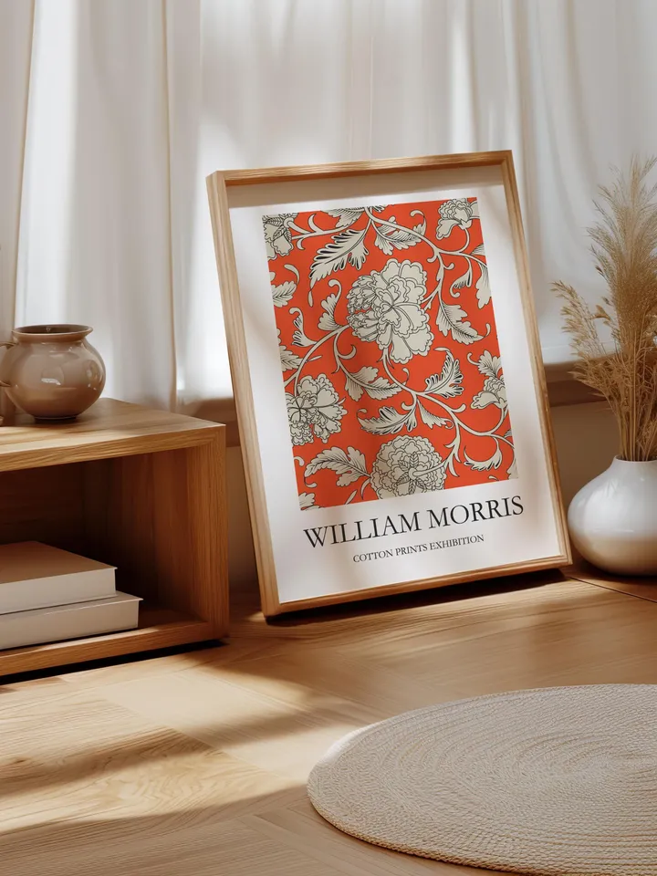 William Morris Inspired Digital Wall Art Vintage Textile Poster Museum Style Home Print Classic Interior Pattern Gift Decoration Download