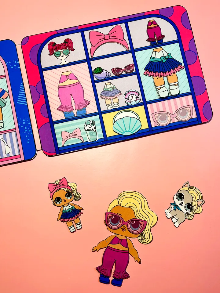 Paper dolls lol set with clothes
