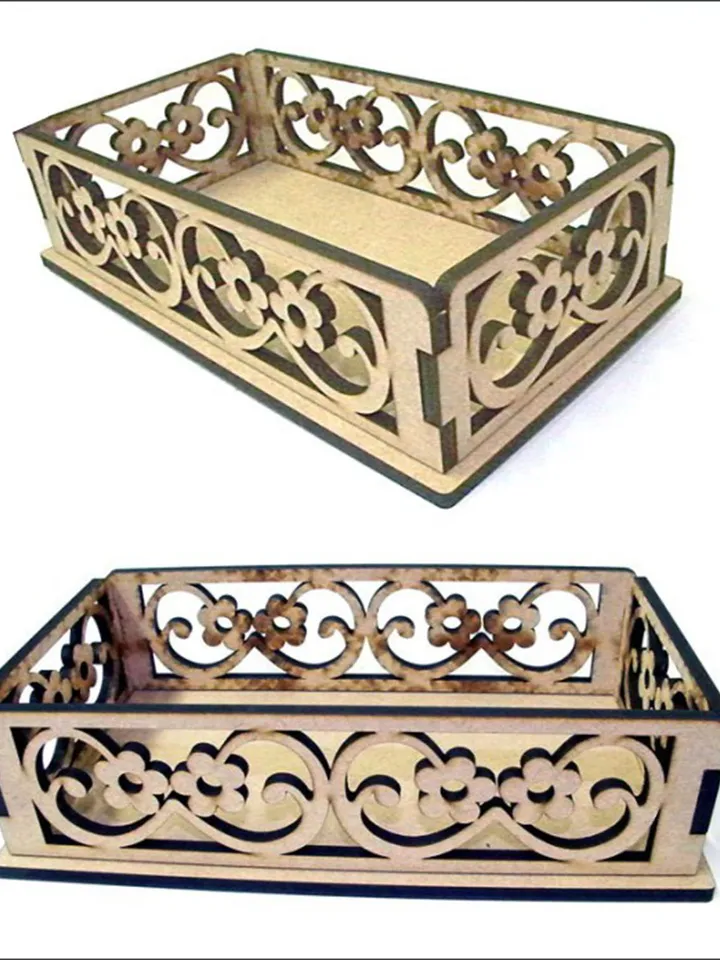 Digital Template Cnc Router Files Cnc Basket Files for Wood Laser Cut Pattern