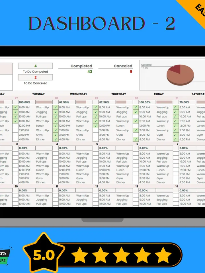 Training Calendar Template | Editable, Easy-to-Use Google Sheets, Digital Download for Workout and Fitness Planning, Customizable