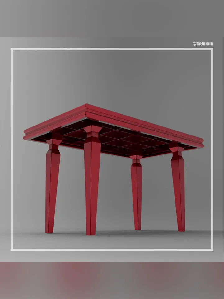 Welding Project Plans Drawings Classic Table (DXF, PDF)
