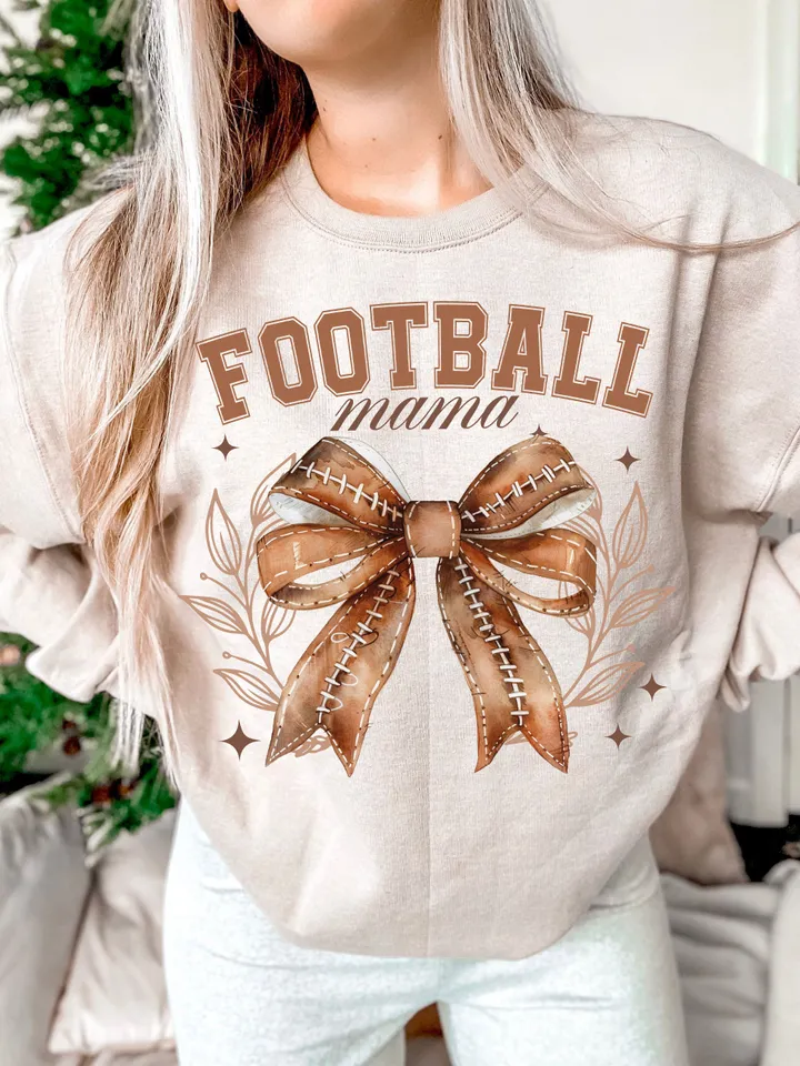 Coquette Football Mama Png, Football Coquette Bow Png, Football Mom, Game Day, Fall Football, Football Season Png, Sports Png, Coquette Png