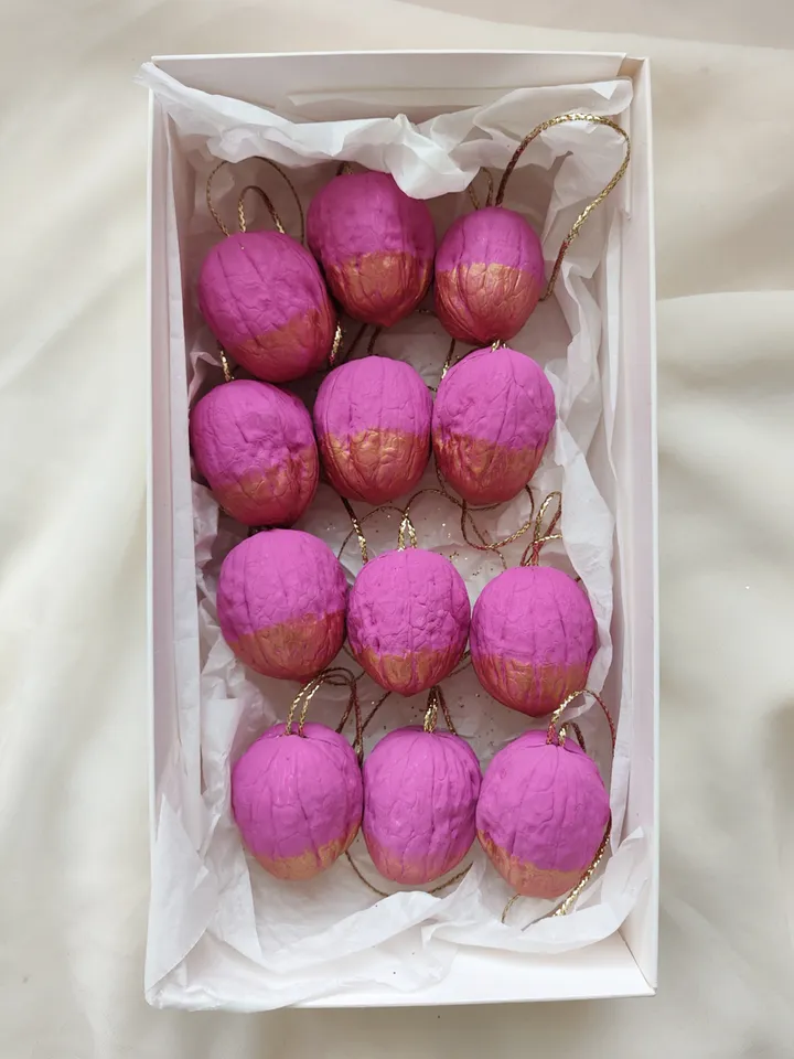 Christmas ornaments.Nuts.Christmas home decor