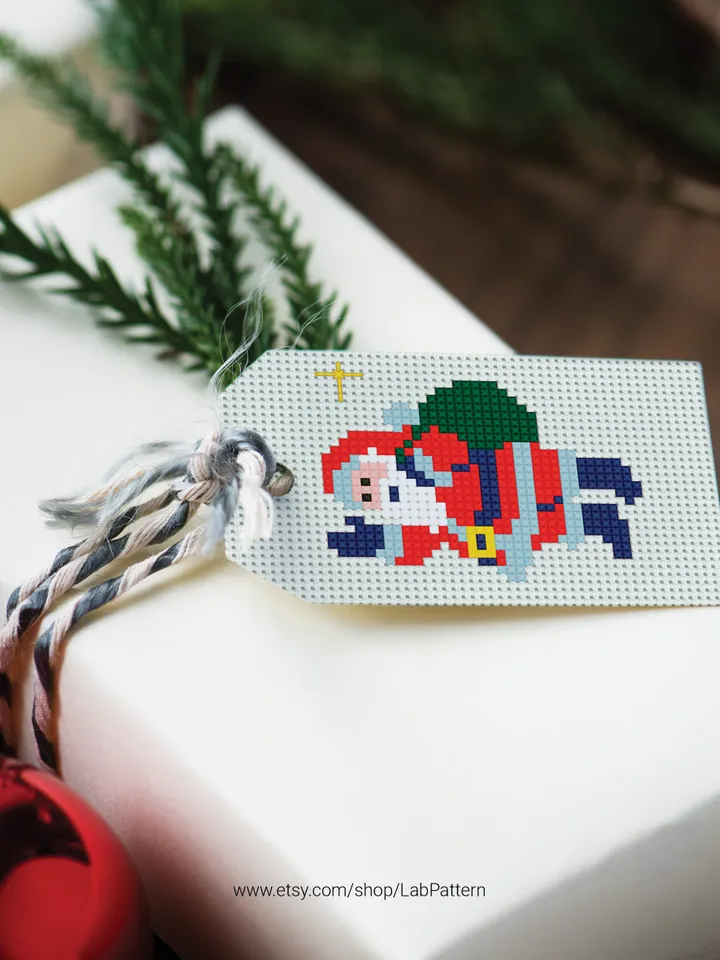 Christmas Advent Calendar New Year decor Holiday cross stitch pattern, counted, chart, gift DIY, embroidery, instant PDF