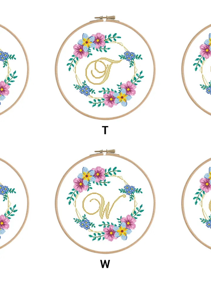 Alphabet Letter A  Cross stitch pattern | Embroidery Pattern | Instant Download | Embroidery Designs
