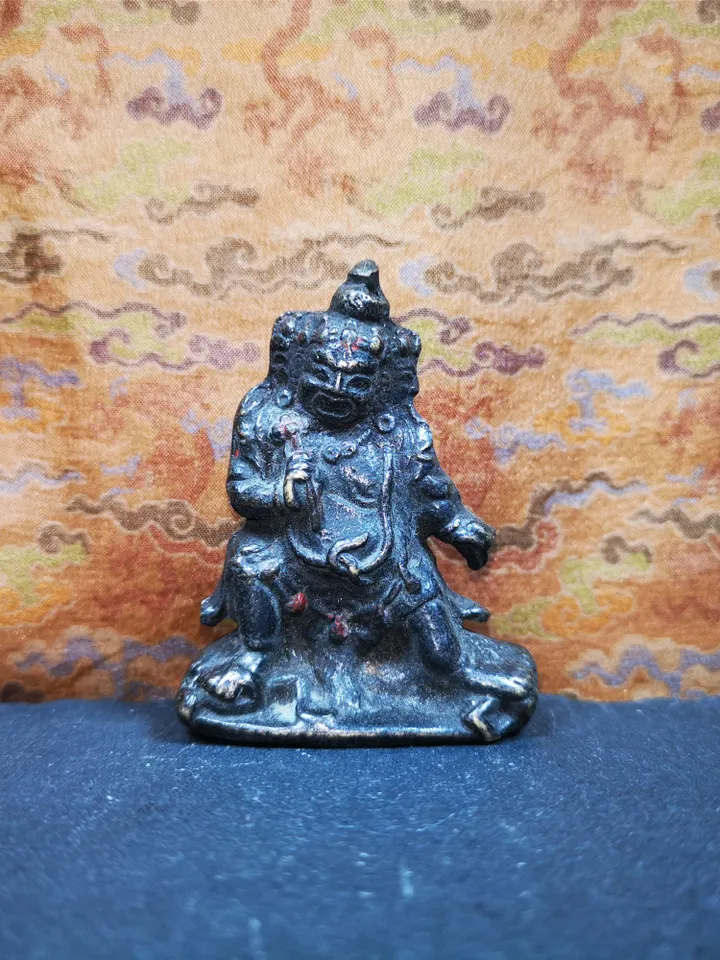 Gandhanra Acient Tibetan Buddhism Statue,Vajrapani,the Protector and Guide of Gautama Buddha,Terma,40 years old
