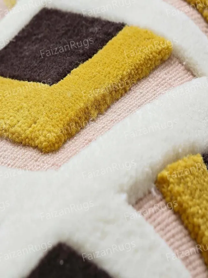 Buy 9x12 Yellow Hand Tufted Rug 100% Wool For Living Room, Bed Room, Kids Room In Any Size 10x14,10x12,9x12,8x10,6x9,5x8,4x6