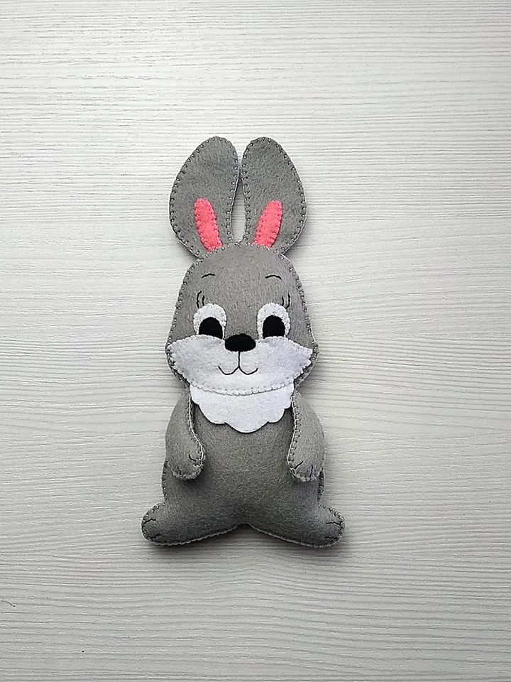 Valentines day gift, bunny toy, gift for her, gift for him, felt toys, Valentine day decor, Valentine heart, Valentine love ornament, felt heart ornament, Valentine bunny gift