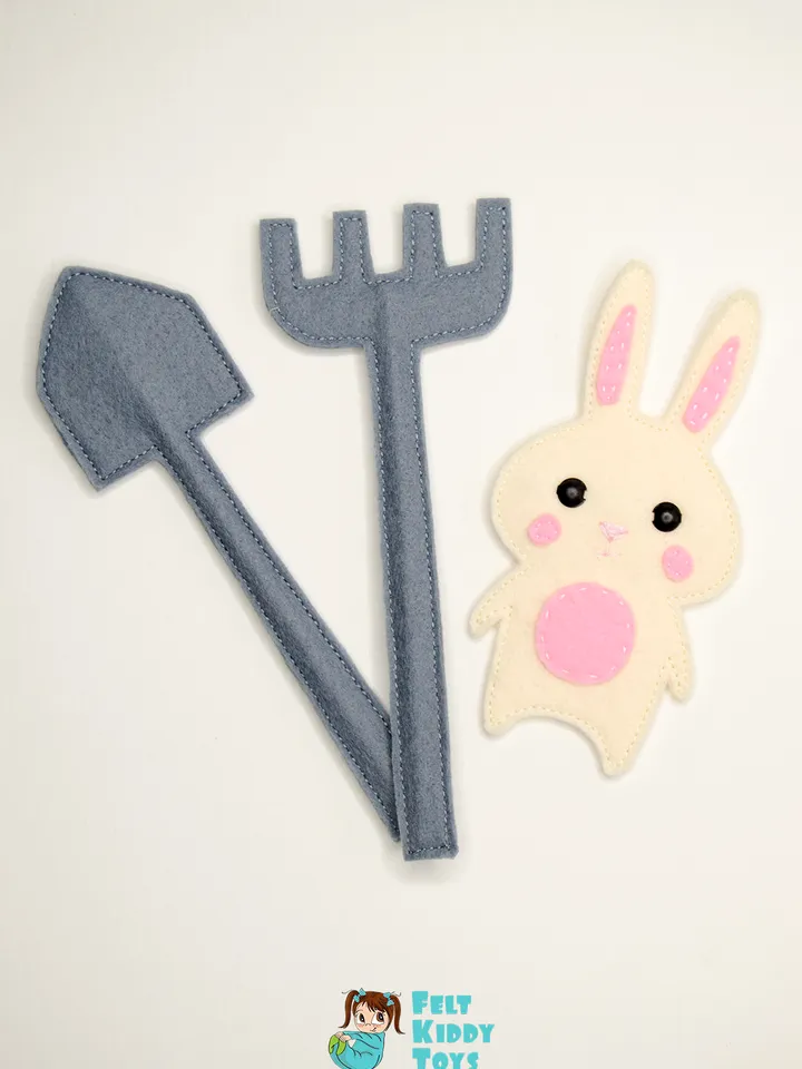 Felt vegetable garden, eco toy, Set 3