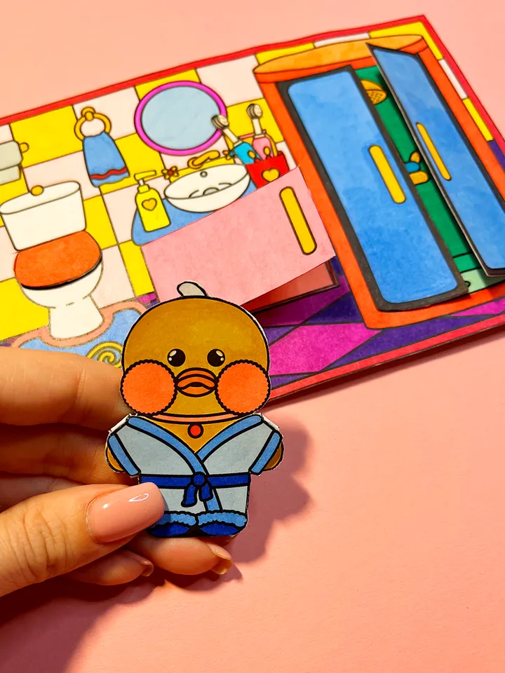 Coloring page house Lalafanfan in the album