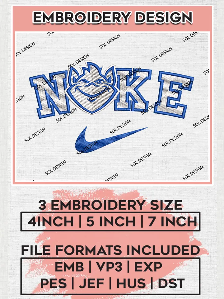 Nike Saint Louis Billikens Machine Embroidery Design, NCAA Saint Louis Billikens Embroidery Design files, NCAA Logo Embroidery Designs, NCAA Machine Embroidery Designs, Digital Download