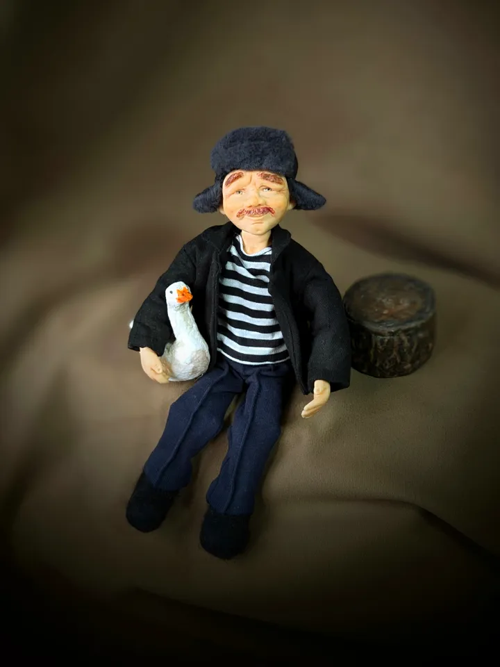 A handmade doll.