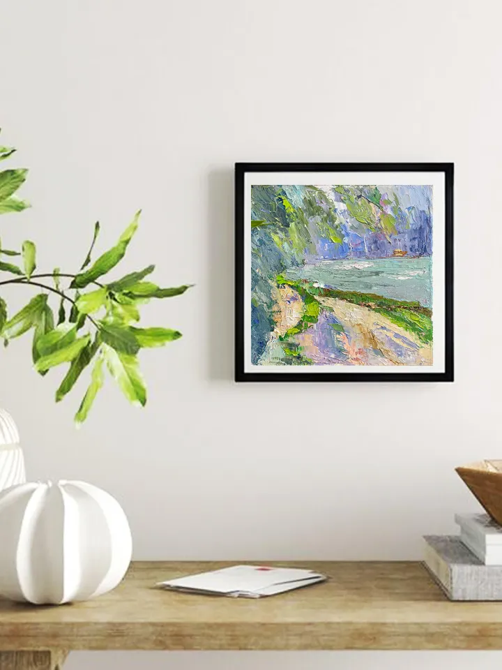 Seascape Painting Original Oil Painting California Seaside fine art