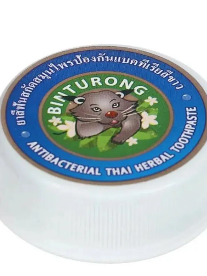 Original Binturong, Thai Herbal Antibacterial Whitening Toothpaste, 33 gr.