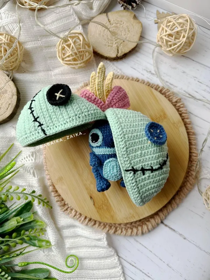 PDF Crochet Pattern Blue Alien Monster in Scrump, Amigurumi funny doll pattern, Cute monster, Animal pattern, Halloween pattern