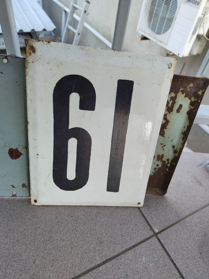 house number large Antique vintage, apartment cottage sign rarity