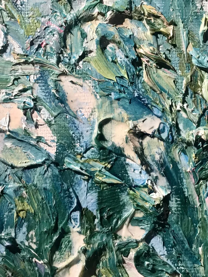 Abstract snowdrops original oil impasto style painting on canvas,textured oil painting,home decoration wall art,gift,floral wall decor.