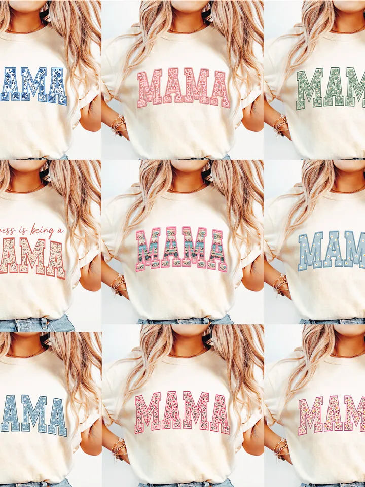 Floral Mama PNG, Retro Mama Bundle Png, Mama Png, Boho Mama Png, Mom Sublimation Png, Floral Sublimation, Mother’s Day Gift, Printable File