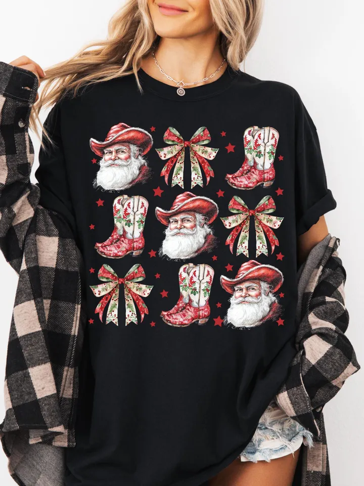 Cowboy Christmas PNG, Coquette Christmas png, Merry Christmas png, Western Sublimation, Western Christmas png, country Christmas png