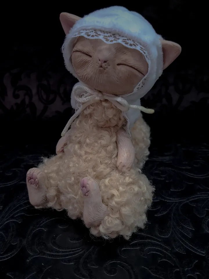 Kitty half plush doll