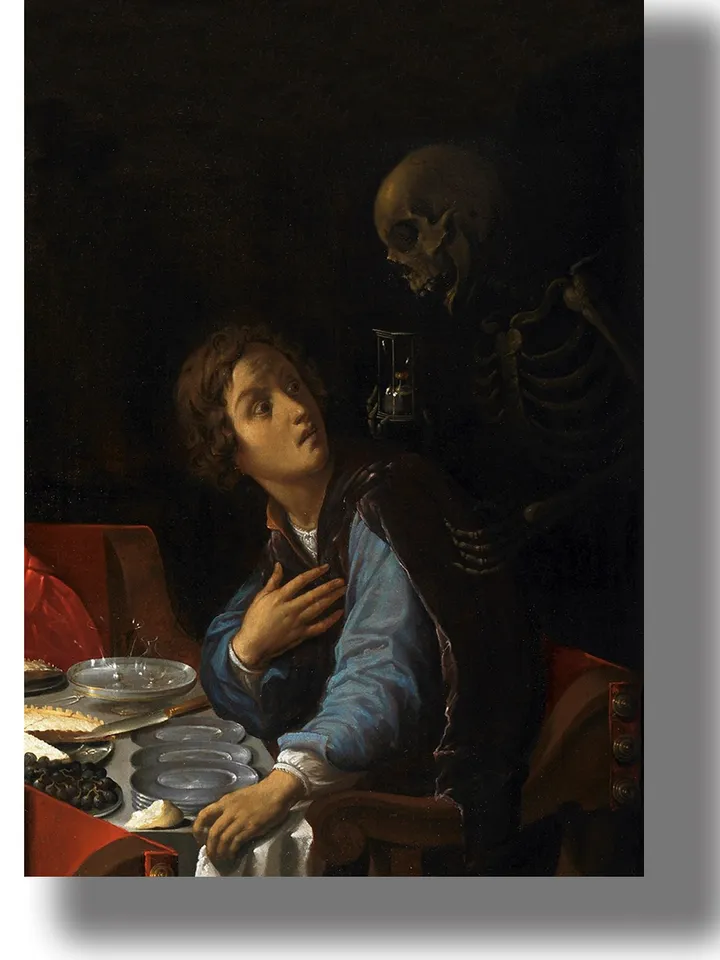 Death comes to the table.