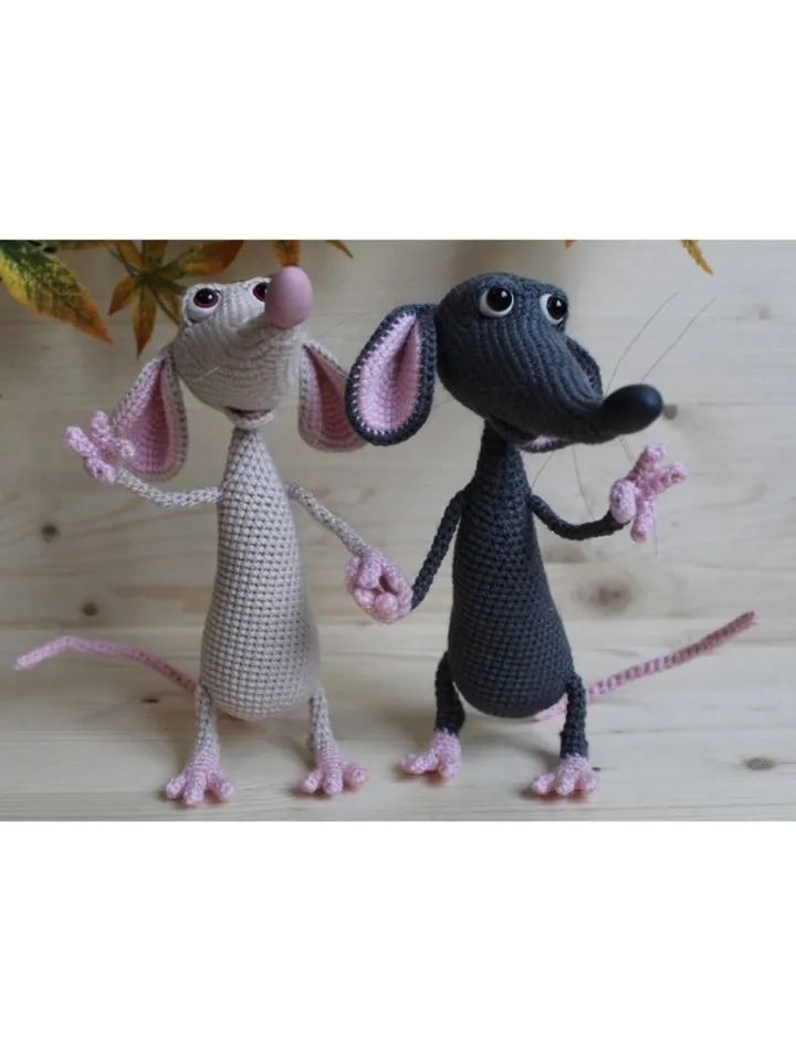 Crochet pattern rat (mouse) - digital pattern PDF