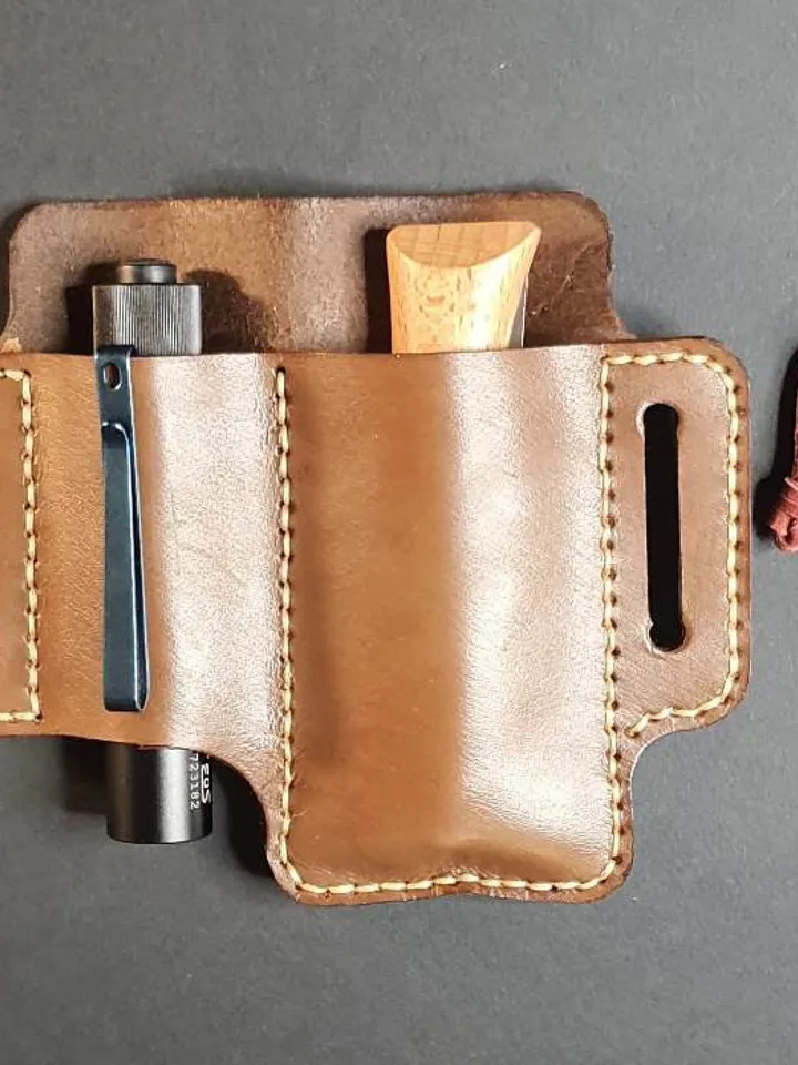 Leather EDC Tool Holster, leather belt organizer, Leather Multitool Sheath fast&easy Tutorial DIY Leather Patterns