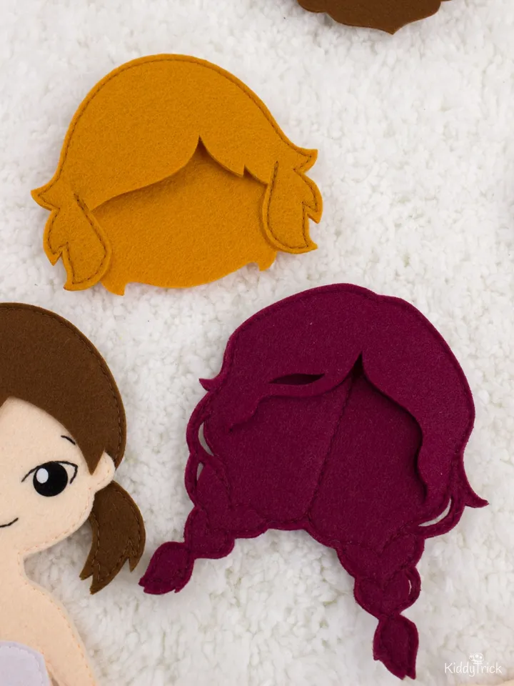 Felt Dress-Up Dolls Boy and Girl - Sewing Pattern