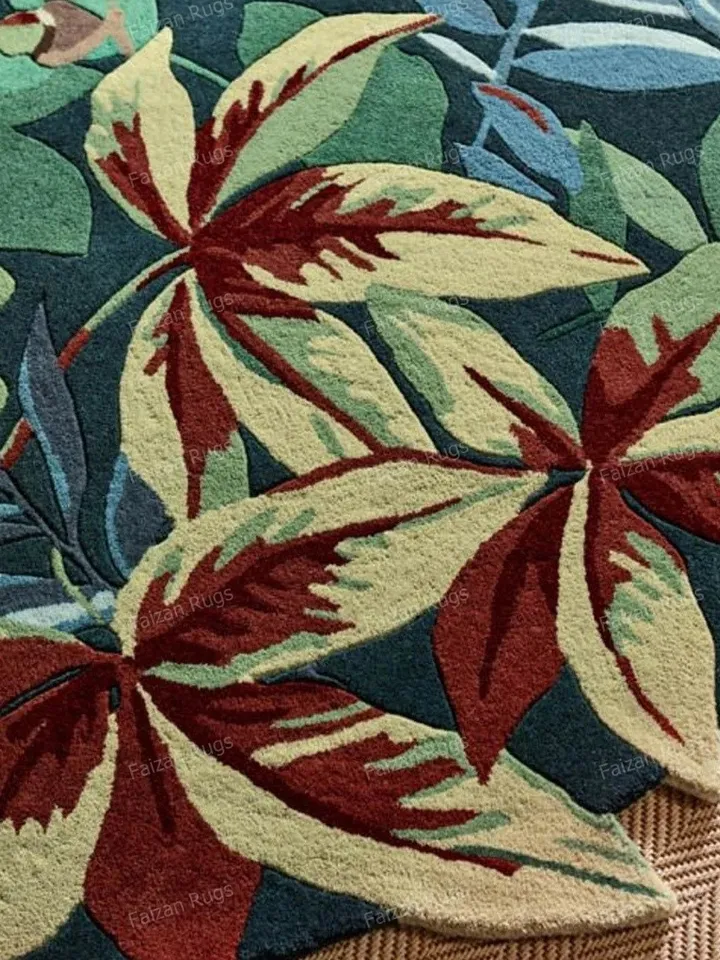 Natural Floral Hand tufted rugs 100% wool for living room, bed room, kids room in any size 4x4,5x5,6x6,8x8,9x9,10x10 Hurry up!!!!
