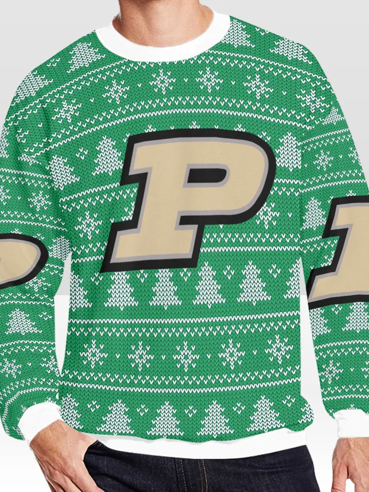 Purdue Boilermakers Ugly Christmas Sweater, Christmas Sweatshirt