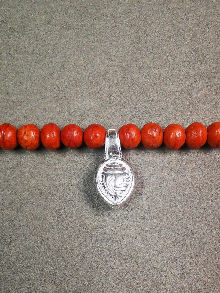 Gandhanra Handmade Buddhist Mala Counter Clip,Bum Counter Clip for Prayer Beads,Shankha / Conch Shape